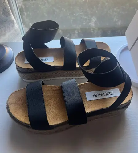 Steve Madden Kimmie Black Sandals thumbnail 2
