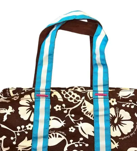 American Eagle  Womens Shoulder Bag Tropical Print Summer Beach Bag Retro Floral