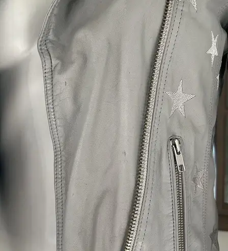 Samantha Sipos Seeing Stars Lambskin Leather Jacket, Size Small Retail $1,895