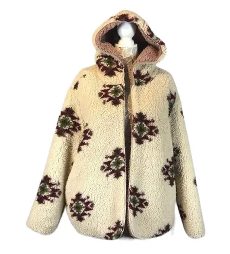 Love Tree NWT  Fuzzy TCozy eddy Reversible Cardigan Coat size medium