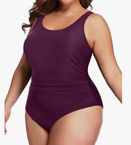 One Piece Daci Women Plus Size Swimsuit Backless Tummy Control Ruched Bathing Suit