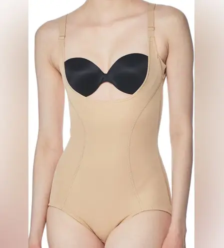 Maidenform NEW  Women’s Open Bust Body Briefer Shaper Beige thumbnail 1