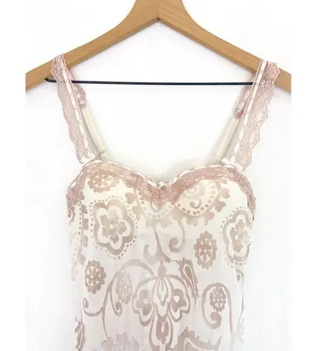 Apt. 9 Women's Sheer Floral Chemise with Built in Bra Lingerie Size Small Sexy