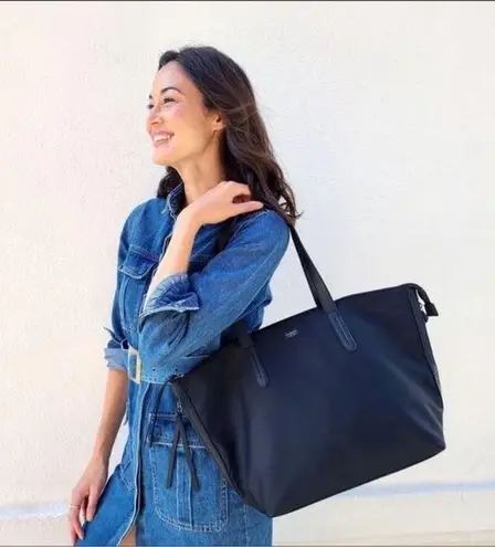 Botkier  New York Bond Black Nylon Tote Bag Side Zippers Large New Tags - Image 1