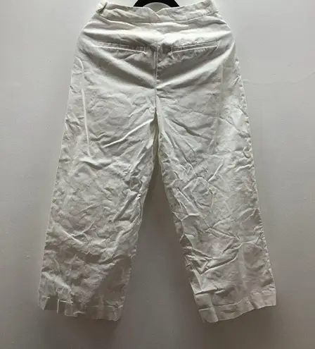 Prologue White Wide Leg High Rise Dress Pants Size 6