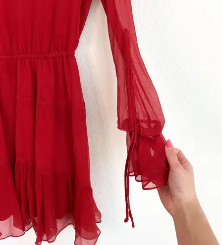 Shoshanna Red Silk Mini Dress