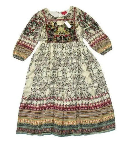 NWT Anthropologie Bhanuni by Jyoti Avery Far Fields Beaded Midi Dress 0 $248