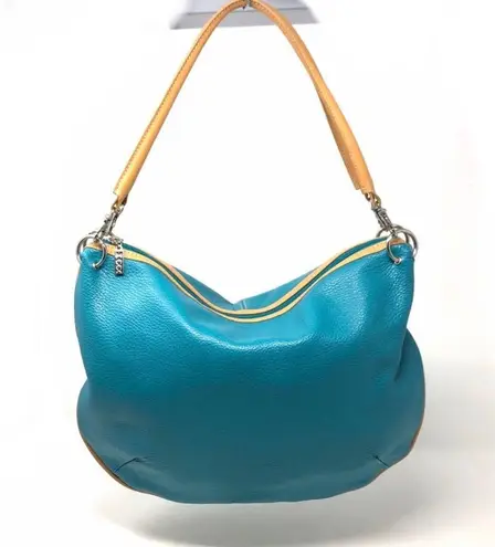 MAXX NEW YORK turquoise leather hobo bag