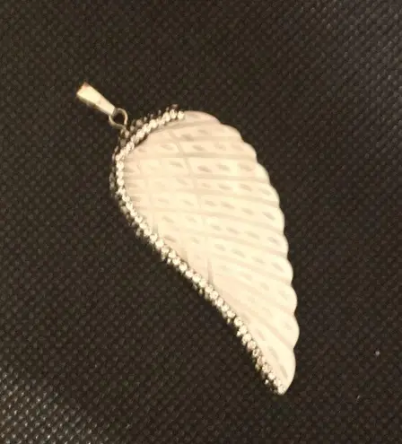 Angel Wing Pendant Natural Shell & Pave Angel Wing Pendant for Necklaces NEW