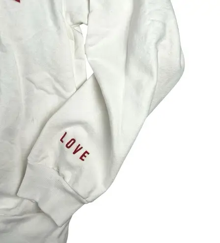 Tinx Rich Mom White Aspen Pride Embroidered Crewneck Pullover Sweatshirt Top M Size M