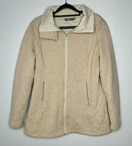 The North Face  cream zip up jacket size medium - Image 1