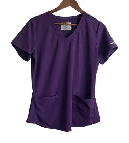 Sketcher Scrubs Women Top M Purple Medical Uniform Nurse Workwear Dental Casual Size M