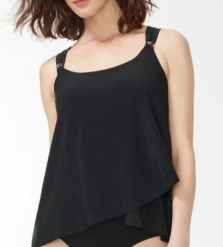 MiracleSuit Razzle Dazzle Tankini Top Size 10 Swim NEW Underwire Gold Detail