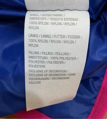 Dennis Basso DENNIS by Royal Blue Quilted Jacket with Contrast Piping Size M