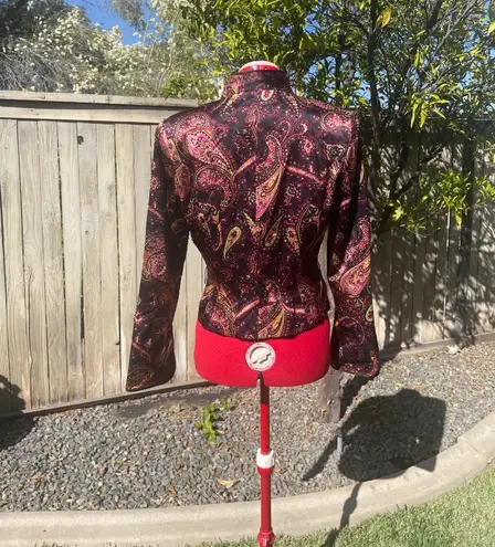 JS Collections Vintage 100% Silk Jacket