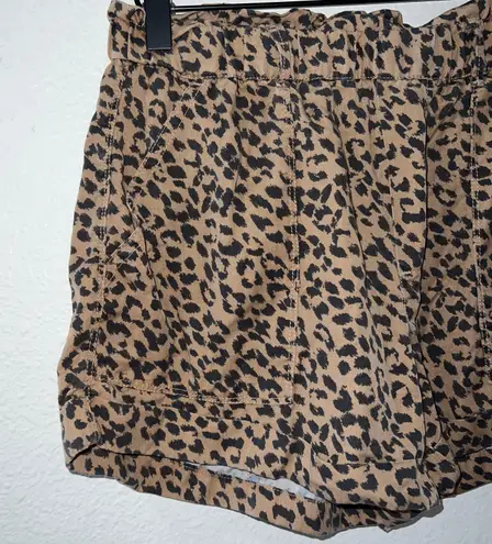 Aerie Cheetah Print High Waisted Lyocell Shorts