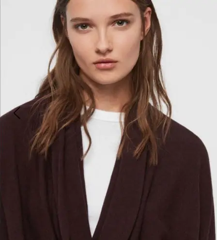 ALLSAINTS Remmy Cowl Neck Sweater Red Marl NWT XS