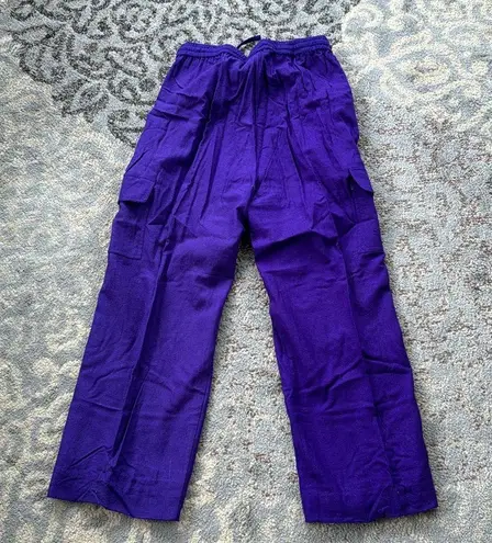 Vintage Objects Gold Silk Tracksuit Purple Medium