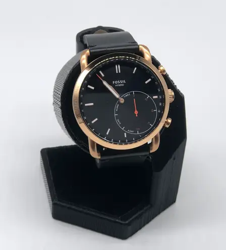 Fossil Hybrid Smartwatch Commuter Black Leather FTW1176 95 20 Off Retail New With Tags From Guillermo