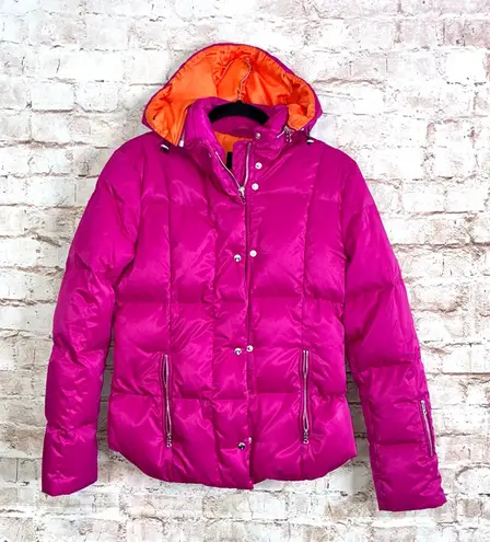 Bogner Puffer Down Ski Snow Jacket in Fuchsia Size 4 Pink