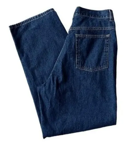 B4 90s VTG L.L. Bean Original Fit Jeans Dark Wash Denim Classic Relaxed Size 12 Blue