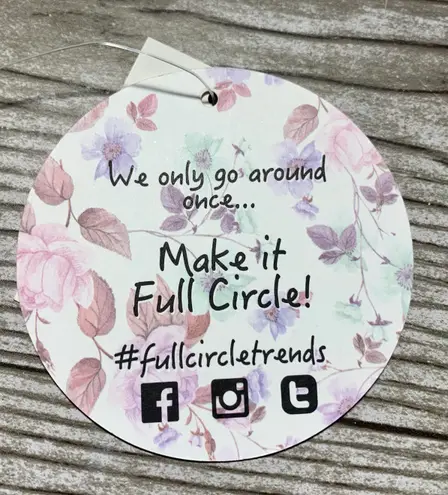 Love + Joy Womens Full Circle Sheer Flutter Sleeve Top, XL - New!