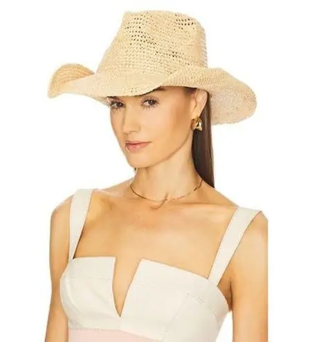 Casa Clara Cowboy Hat in Raffia Small Medium Womens Beach Garden Tan