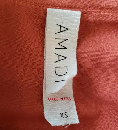 Amadi Notch Lapel Button Front Long Sleeve Belted Tie Waist Dress Trench Size XS