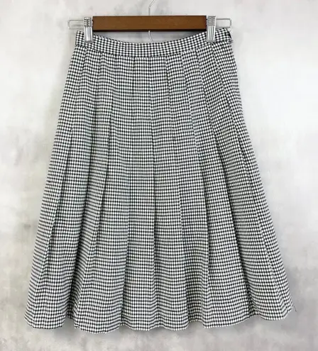 Briggs New York Womens Gingham Skirt XS/S Midi Preppy Academia Retro Old Money