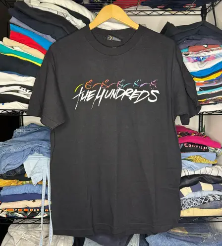 The Hundreds Vintage Y2K Multicolored Bomb NYC Skater Black T-shirt Sz Large
