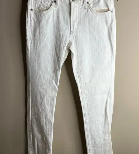 James Jeans white pearl straight leg jeans size 28
