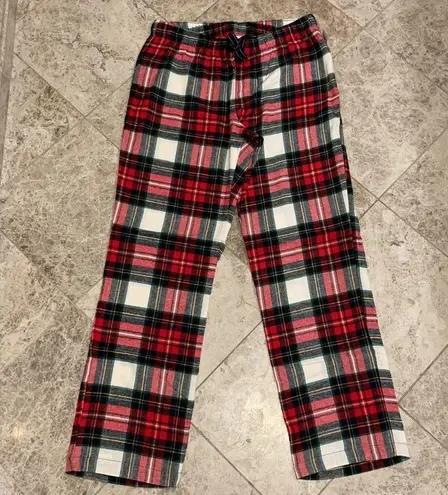 Old Navy Flannel White Tartan Plaid Pajama PJ Pant