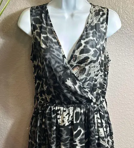 Cals #346 , Split skirt, animal printed maxi dress size large