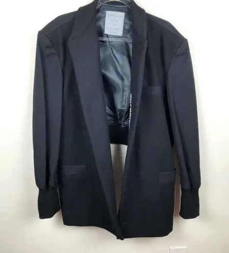 Yohji Yamamoto Black Wool Coat Vintage Medium