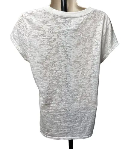 Rocker Girl White Patriotic T Shirt Flag Motif Lightweight Burnout u Junior XXL Blue Size undefined