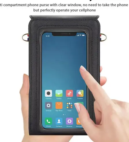 Baseball Cell Phone Crossbody Purse Baseball Mom Purse Red