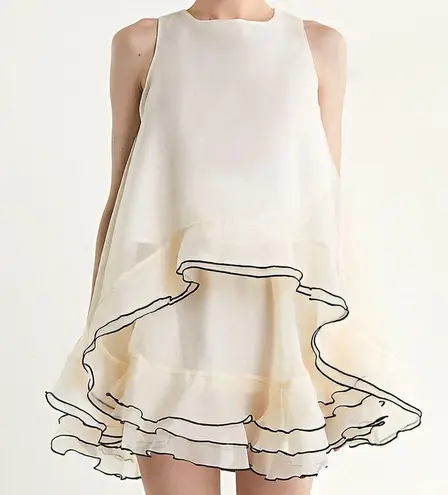 J.ING Off White Ivory Tank And Mini Skirt Set Size XS