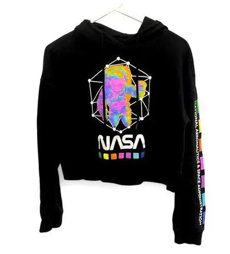 Hyper Space Cropped NASA Hoodie size small