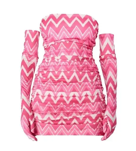 NWOT MISCREANTS Cupid Mini Dress, UK14 Pink Size 10