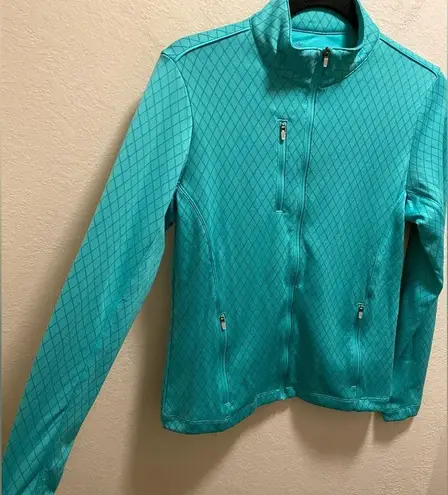 Peter Millar  Women's Lagoon Diamond Quilt Full Zip Size Small