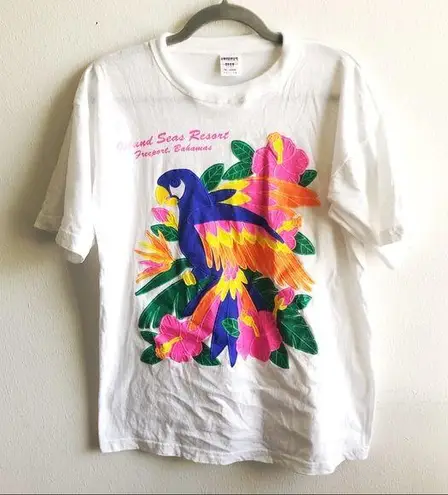 Americas Best Bahamas Souvenir T Vintage Floral Sz XL EUC 90s Y2K Vibes Retro