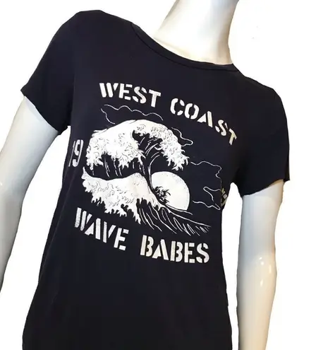 Graphic Tee Short Sleeve Shirt Navy Blue Size Small West Coast
