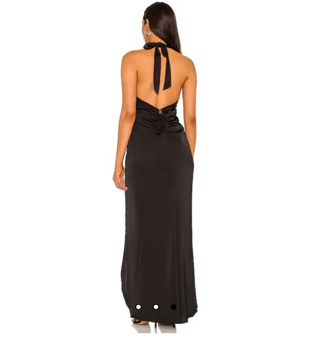 Nookie Stella Plunge Gown in Black Large