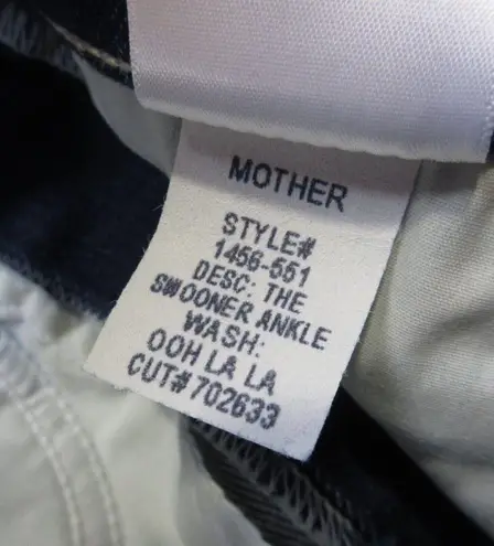 NWT Mother Swooner Ankle in Ooh La La High Rise Stretch Skinny Jeans 25