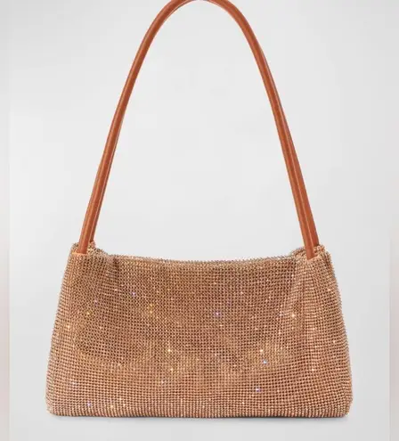 STAUD Penny Crystal Mesh Shoulder Bag