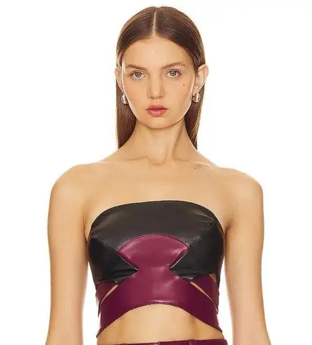 AFRM Inessa Top in Noir Fig Purple