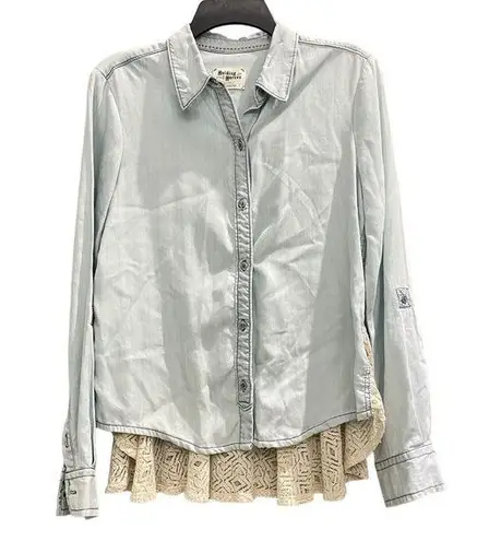 Holding Horses Anthropologie Buttondown Top Womens Small Western Country Cowgirl