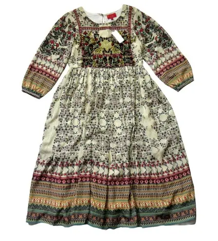 NWT Anthropologie Bhanuni by Jyoti Avery Far Fields Beaded Midi Dress 0 $248