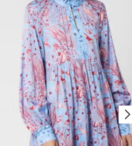 STINE GOYA SG Jasmine dress in jungle scene pink XS