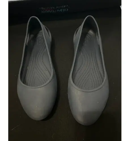 Crocs  Women's Ballet Flats Blue Size 9 / 10 Comfortable Casual Shoes